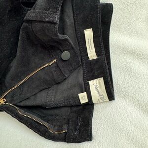 Universal Thread Black Straight Leg Corduroy Pants